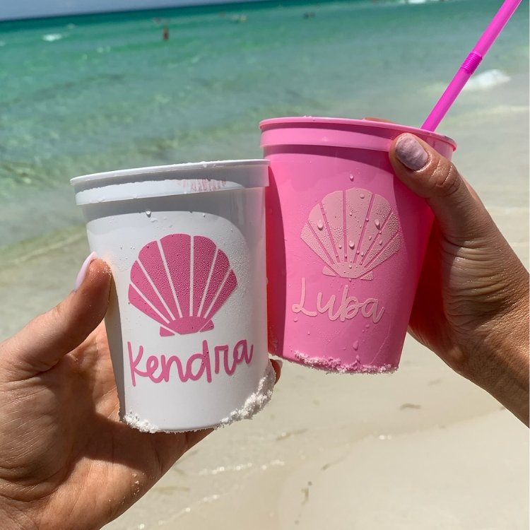 Personalized Beach Girls Tumbler - Sun Tan The Tan Will Fade