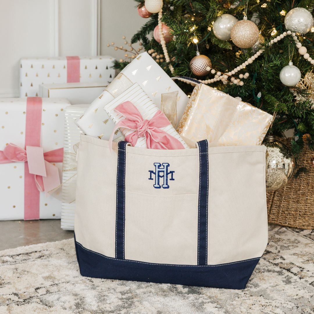 Monogram Canvas Tote 