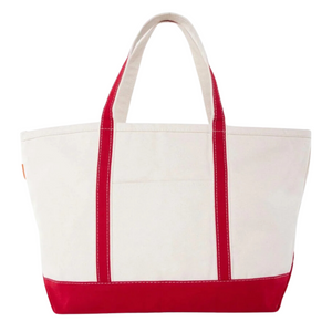 Embroidered Mahjong Canvas Tote