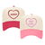 Set of two trendy trucker hats with a Diet Coke-inspired design. The first hat features a bold red brim and a red heart outline encircling the 'xoxo' text, while the second hat showcases a soft pink brim and a matching pink heart outline with 'diet coke' text. Both hats have a neutral beige crown, perfect for casual wear and adding a pop of color to any outfit. This set is ideal for fans of the iconic beverage, combining style and personalization.