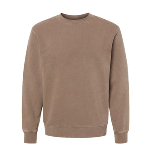 Warm clay-colored sweatshirt with a vintage-washed look, ideal for creating a cozy and earthy aesthetic.