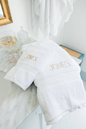 Embroidered Guest Towels