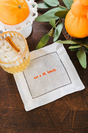 Embroidered Ironic Cocktail Napkins (Set of 4)