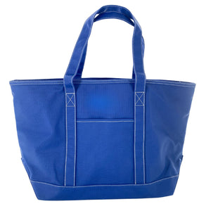 Embroidered TRVL Coated Canvas Tote