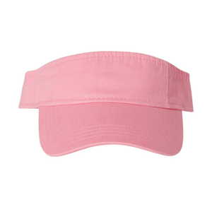 Embroidered Visor with Monogram Motif