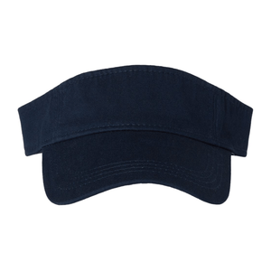 Embroidered Visor with Monogram Motif