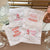 Embroidered White Lotus Cocktail Napkins (Set of 4)