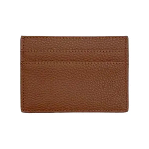 Leather Cardholder with Gold Foil Monogram