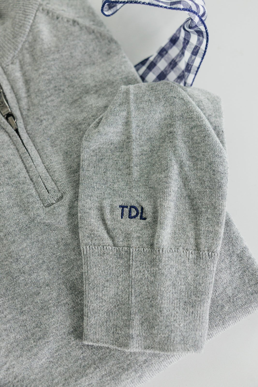Men's Custom Embroidered Brooks Brothers Quarter Zip - Sleeve