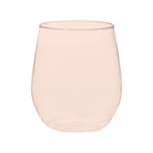 Monogrammed 14 oz Colored Stemless Wine Glass (Set of 4)