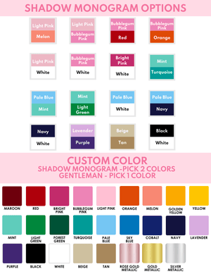 A graphic showing the color options to customize a product.