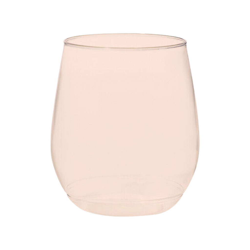 Monogrammed 14 oz Colored Stemless Wine Glass (Set of 4)