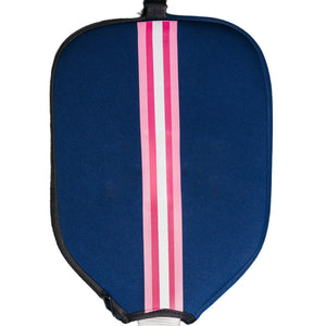 Striped Monogram Pickleball Paddle Cover