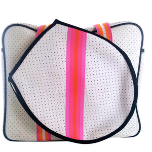 Striped Monogram Tennis Bag