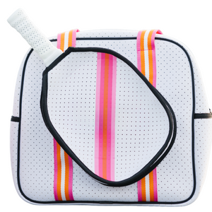 Striped Monogram Pickleball Bag