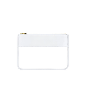 Embroidered Nylon Clear Pouch