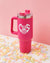 40 oz Heart Monogram Tumbler