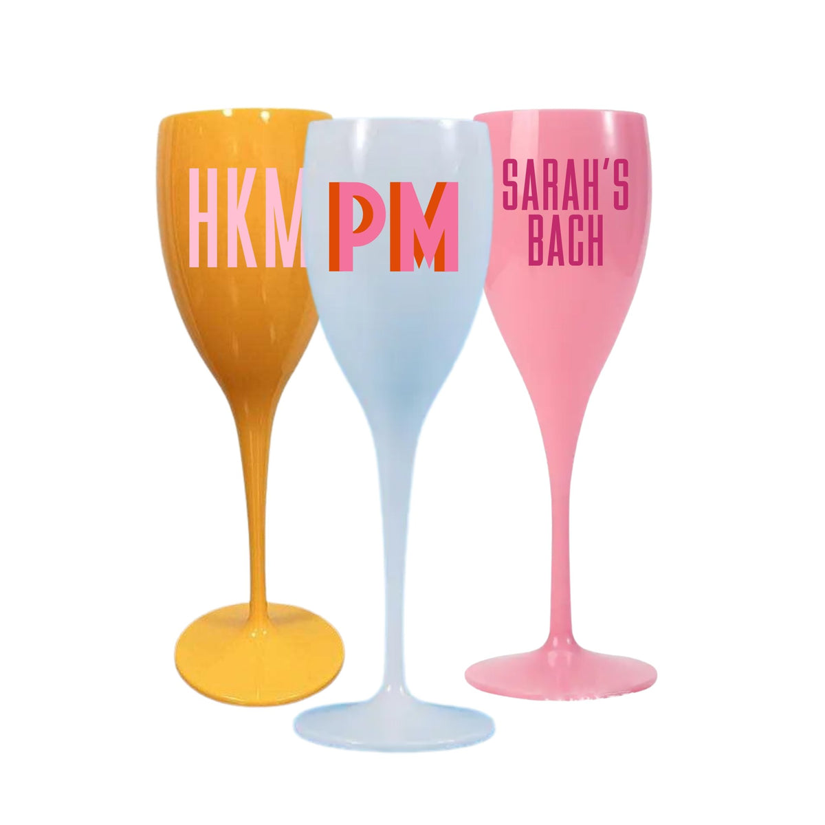 Pink Champagne Flutes | Fancy Glasses