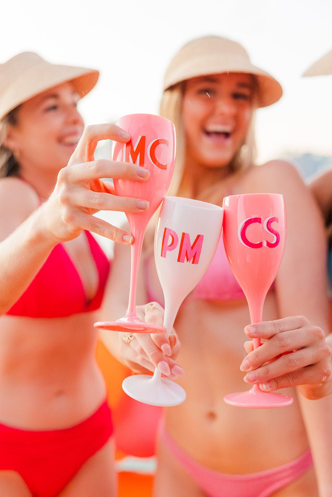 Acrylic Champagne Flute - Sprinkled With Pink #bachelorette #custom #gifts