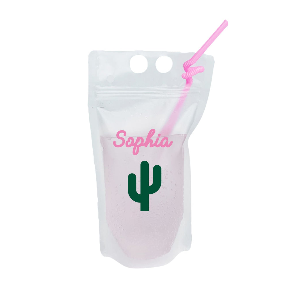 Cactus Party Pouch - Sprinkled With Pink #bachelorette #custom #gifts