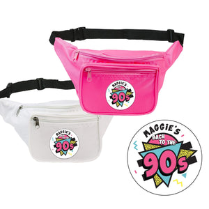Custom Bach To The 90s Fanny Pack - Sprinkled With Pink #bachelorette #custom #gifts