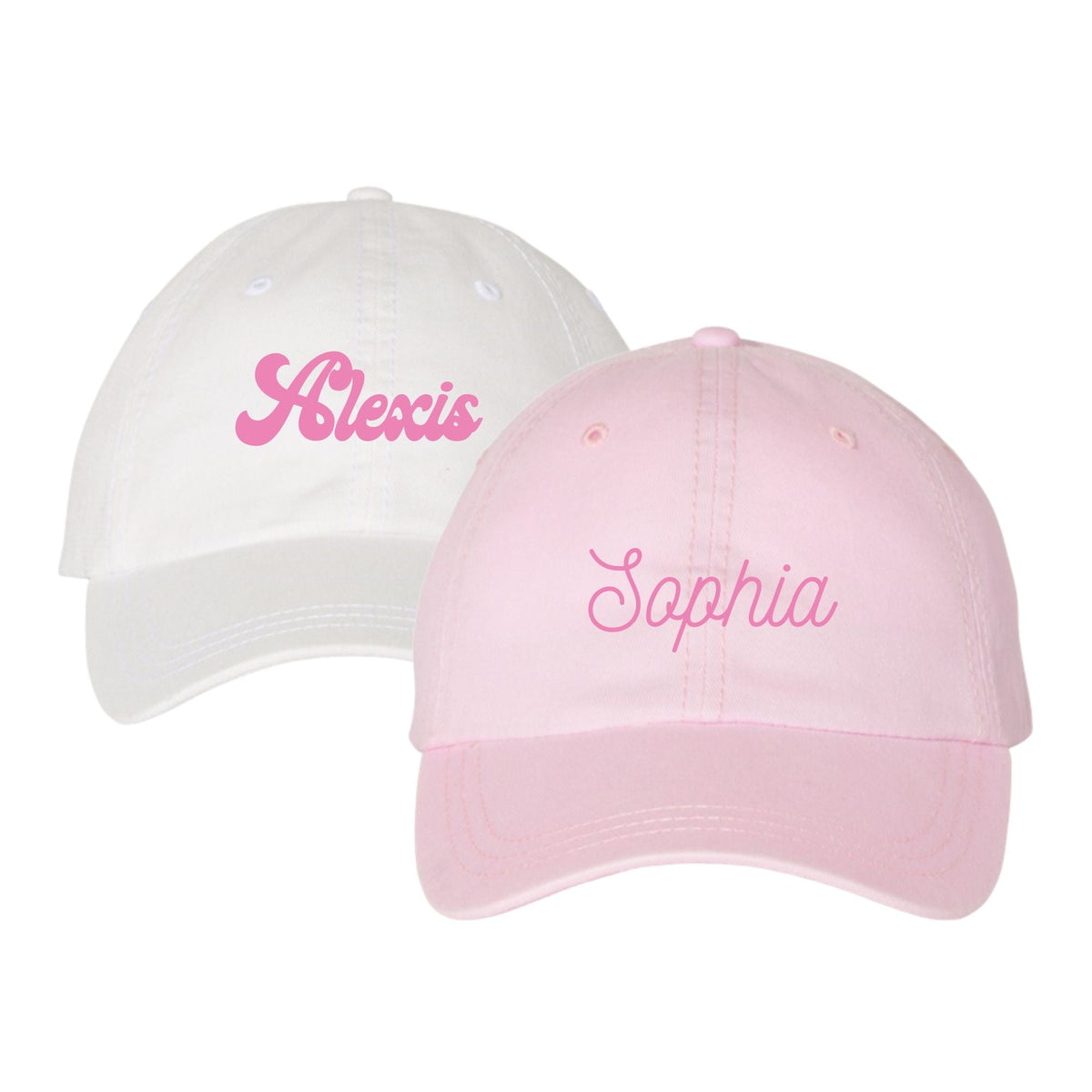 Seashell Baseball Hat - Sprinkled With Pink