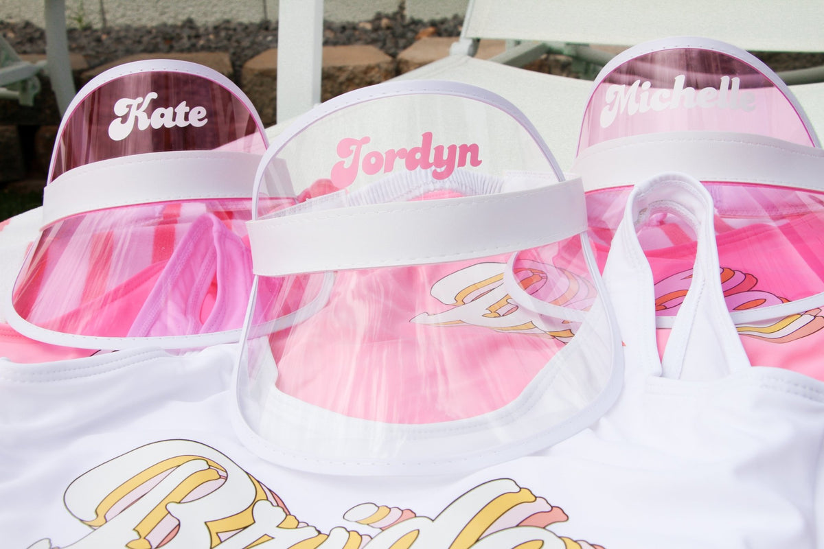 Customized Visor - Sprinkled With Pink