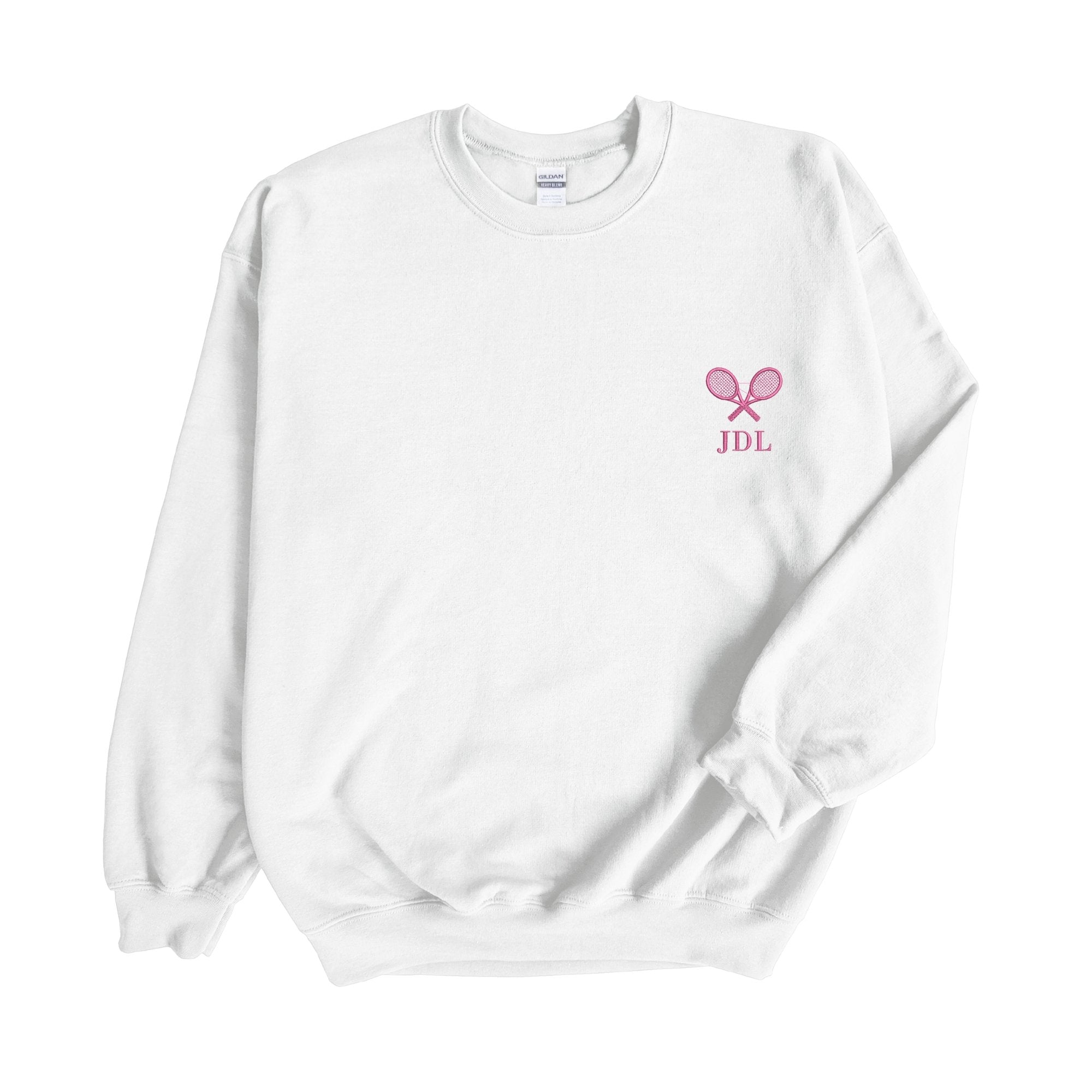 Flower Monogram Embroidered Sweatshirt for Her / Love 