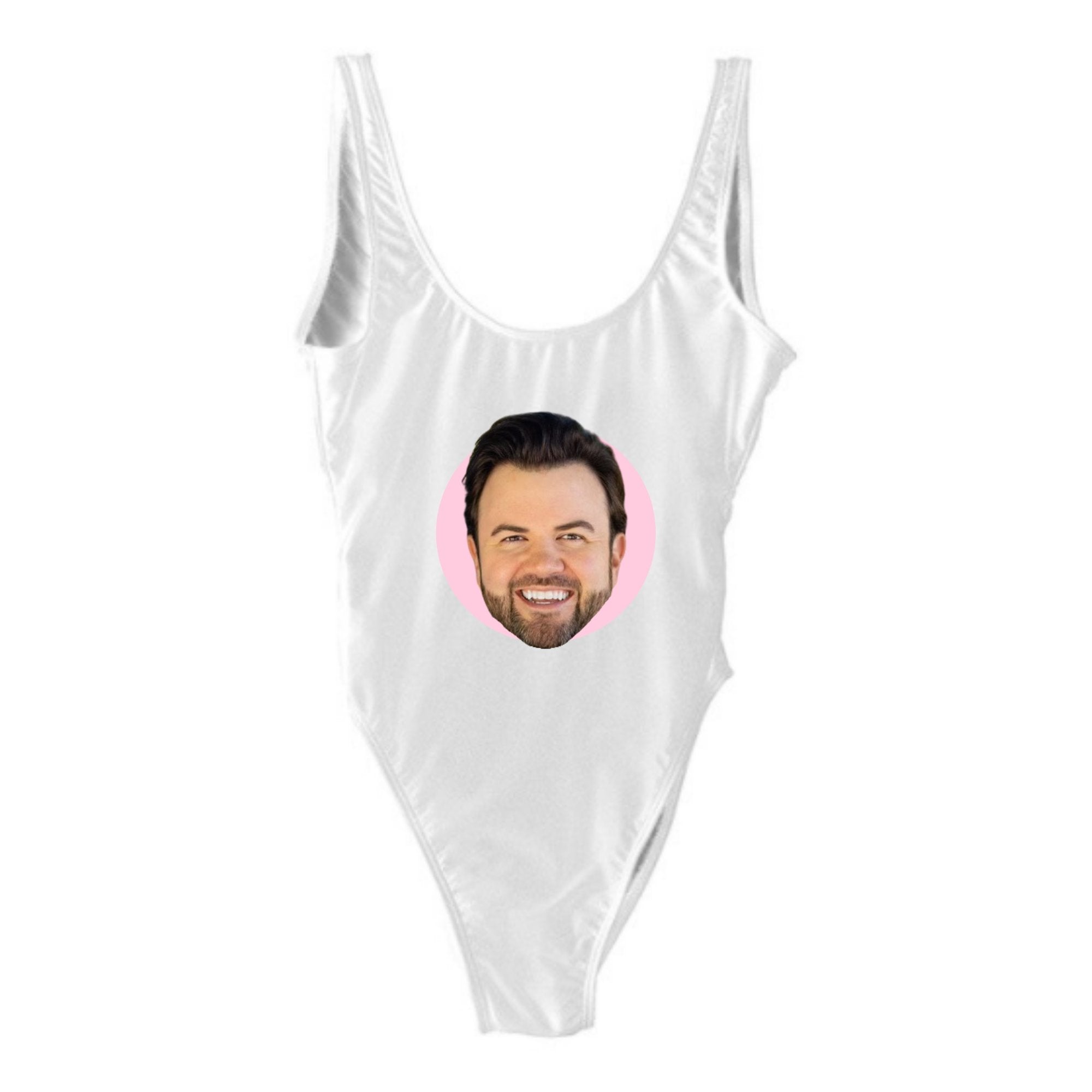 Custom Swimsuit With Face - Sprinkled With Pink
