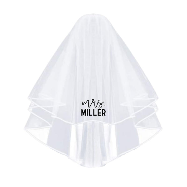 Personalized Bride To Be Veil for Bachelorette Hen Party, Your