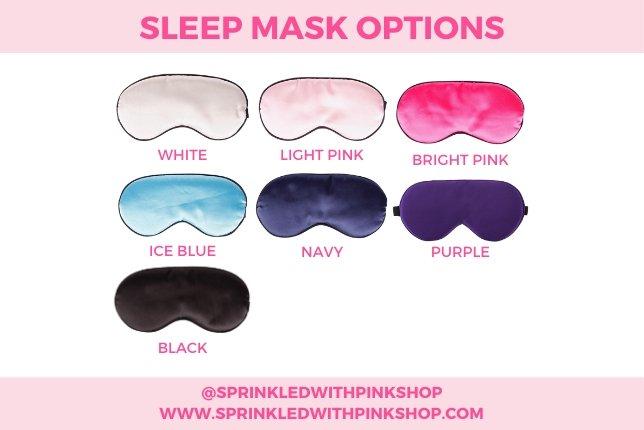 Pink Monogram Mink Sleeping Mask, 2020
