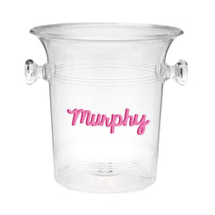 Custom Last Name Monogram Ice Bucket