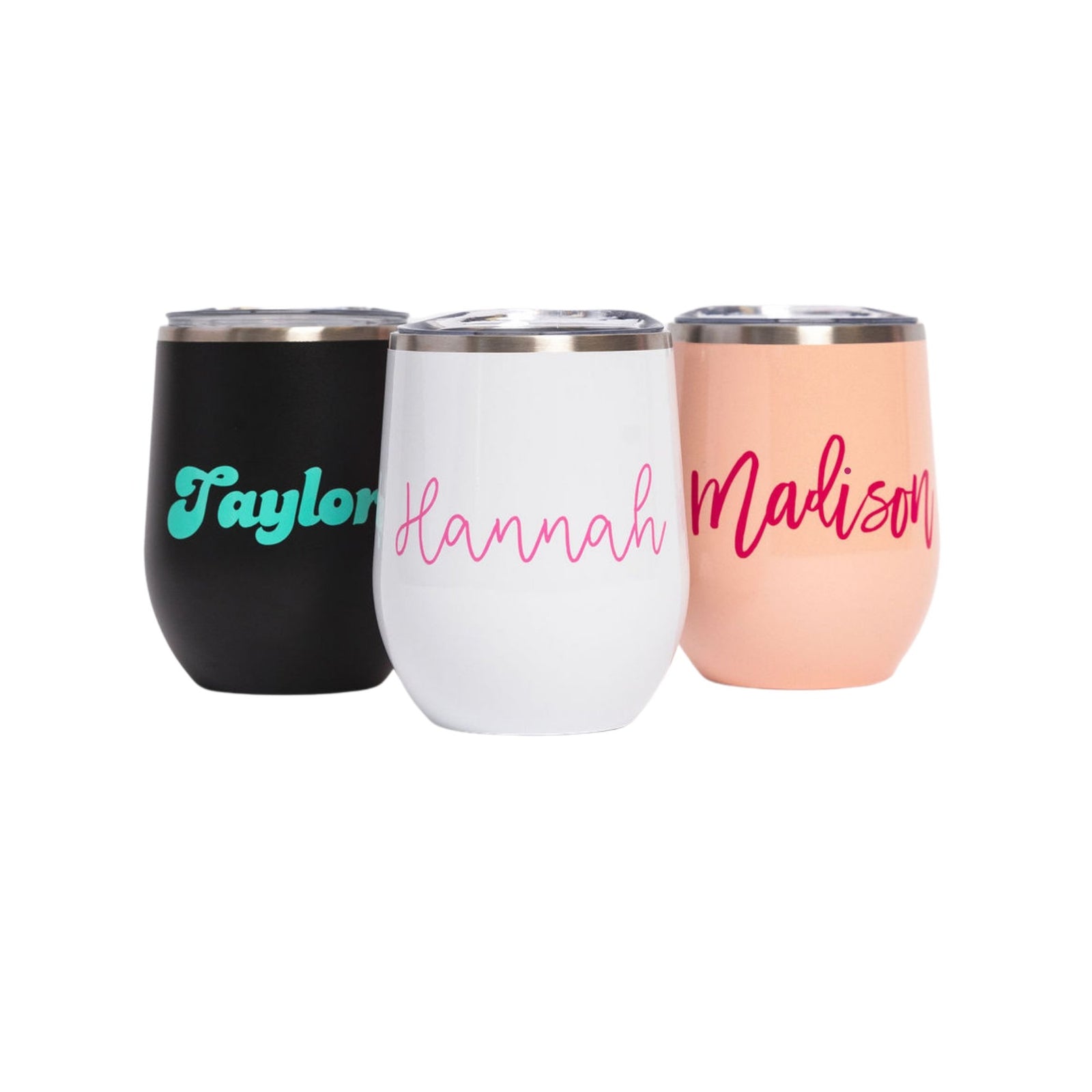 Monogrammed Mermaid Shimmer Swig Wine Tumbler