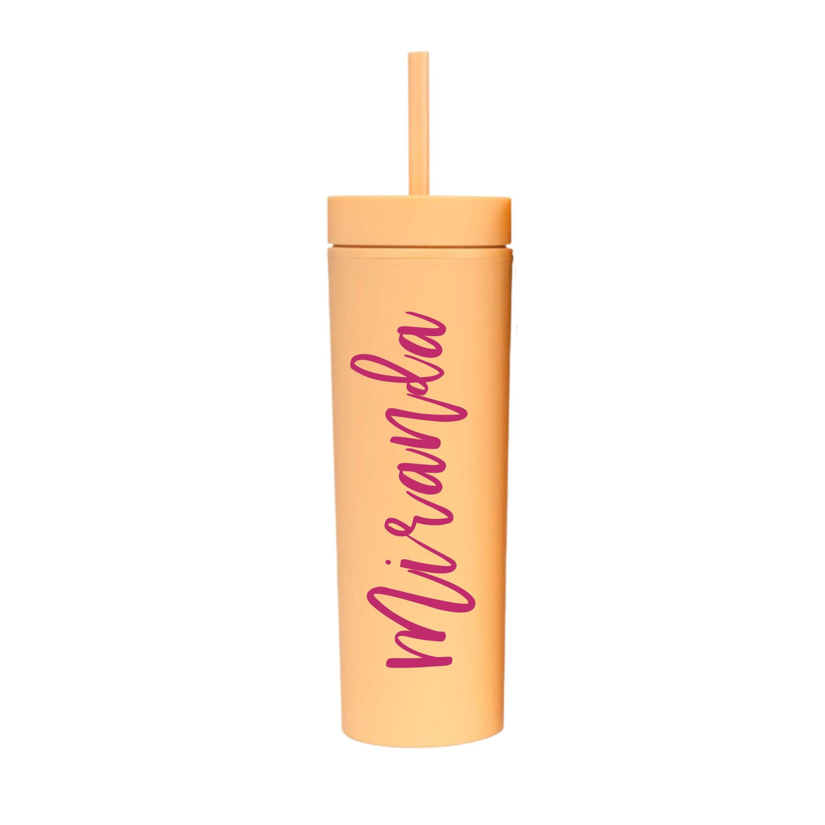 Personalized Tumblers w/Straw & Lid Gifts for Women - 15 Font Color 9 Font  - Customized 16 Oz Matte …See more Personalized Tumblers w/Straw & Lid
