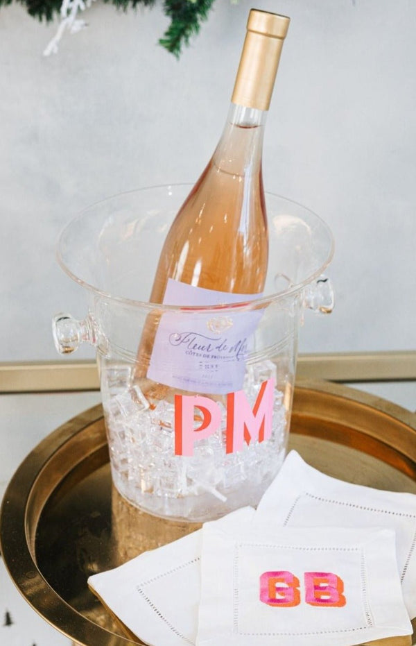 Monogrammed Celebration Ice & Champagne Buckets