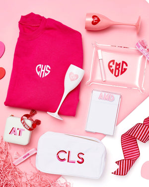 An assortment of products are laid out to show some Valentine's Day gifts