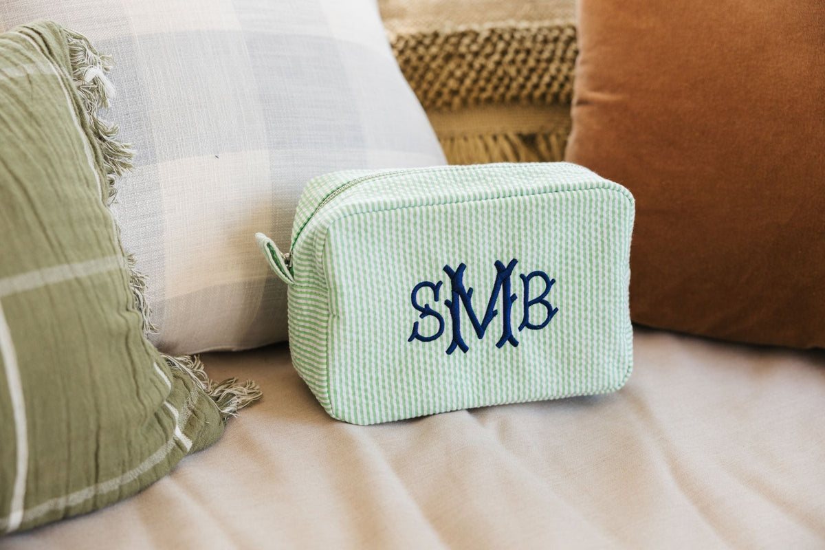 Clearancepersonalized Monogrammed Seersucker Spill Proof 