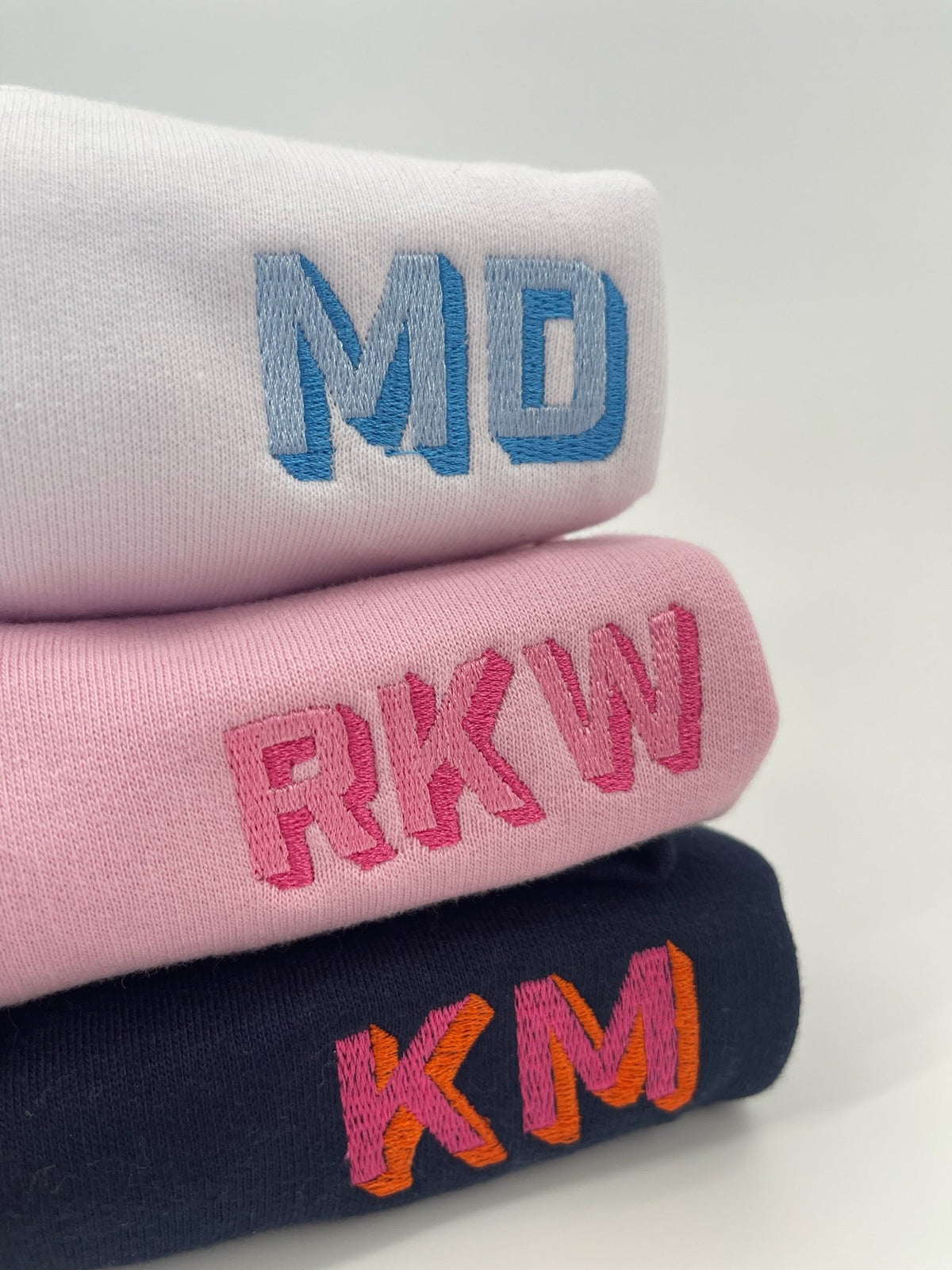 Monogrammed Sweatshirt (Shadow) - Sprinkled With Pink