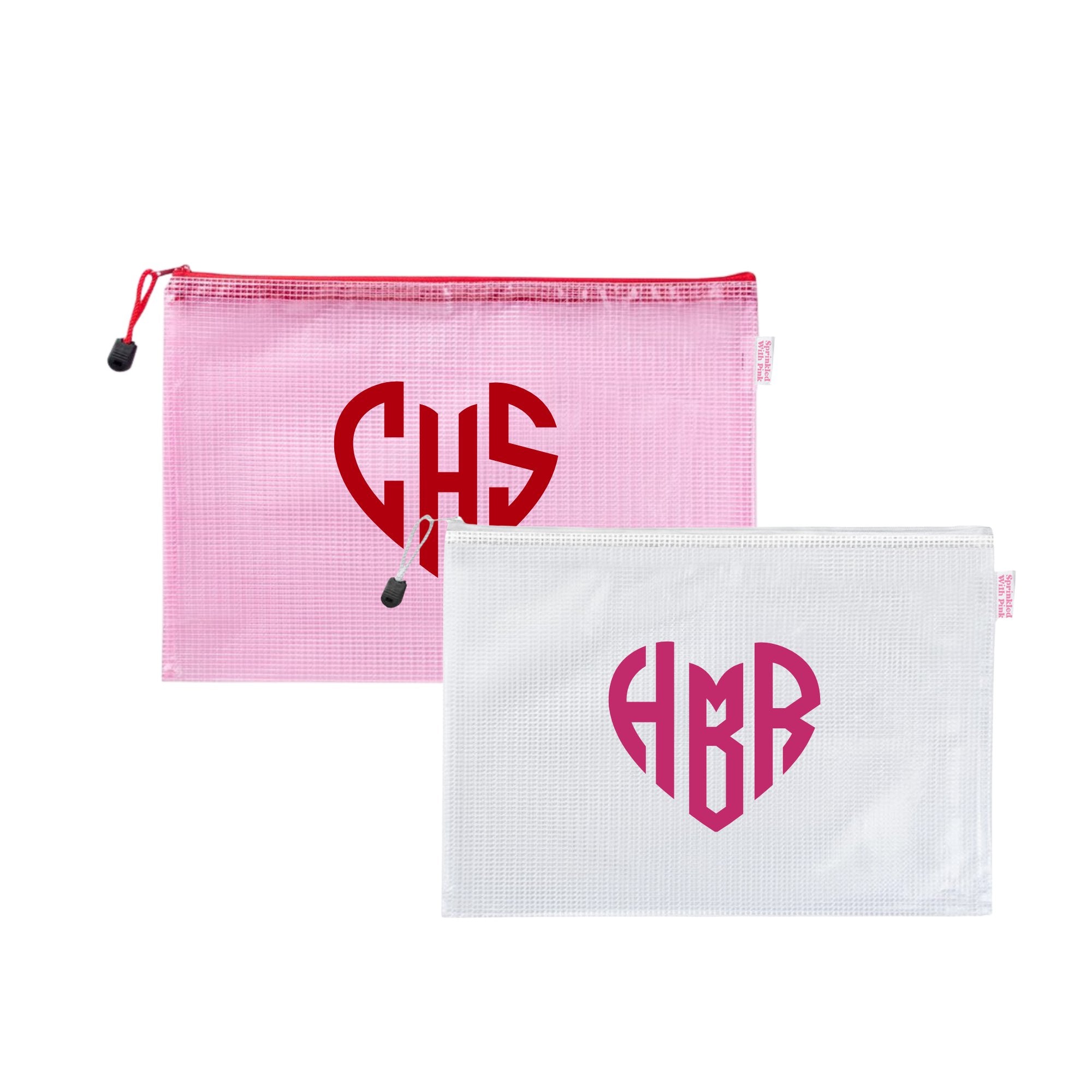 Heart Monogram Pool Bag