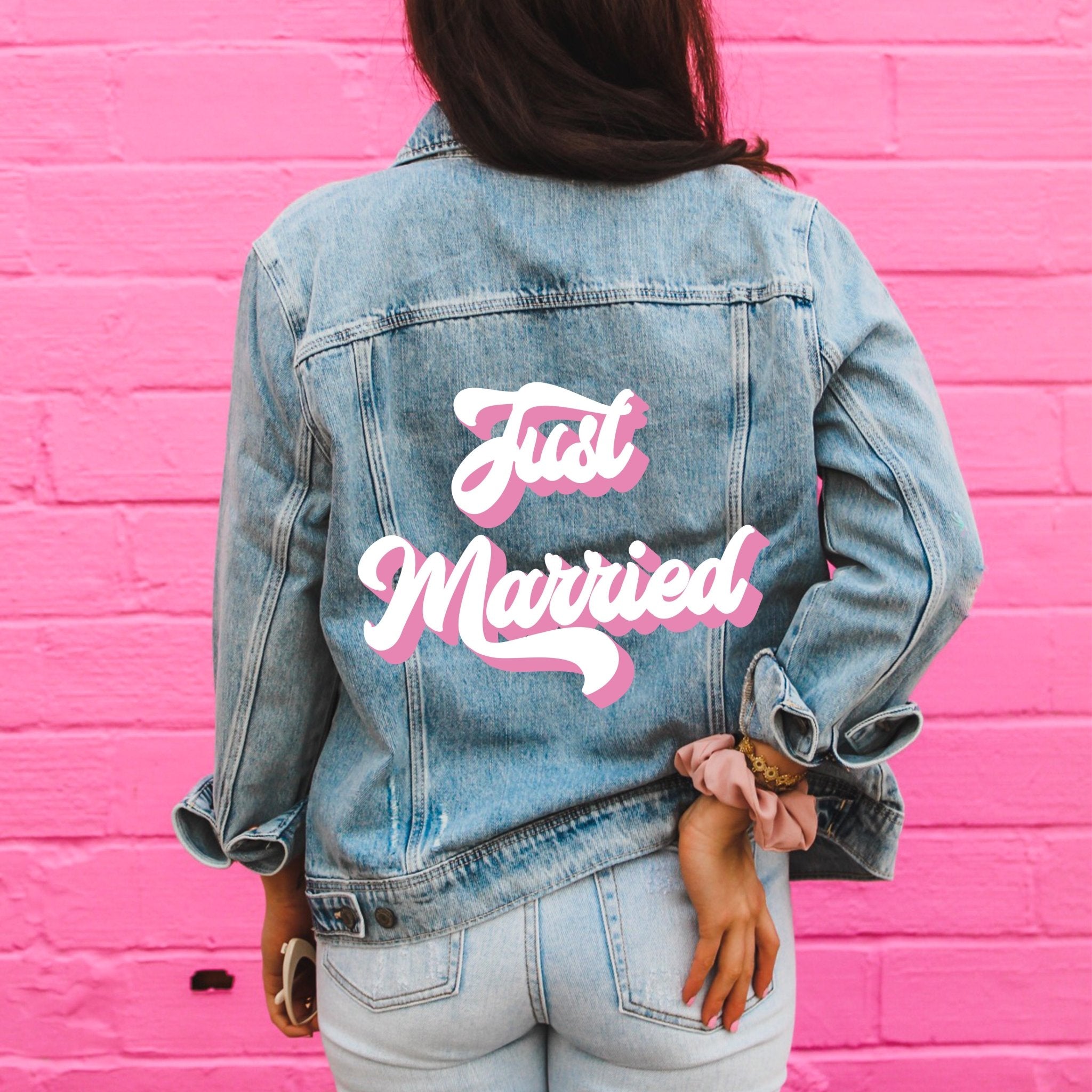 With a Whisper Denim Jacket in Hot Pink (Online Exclusive)