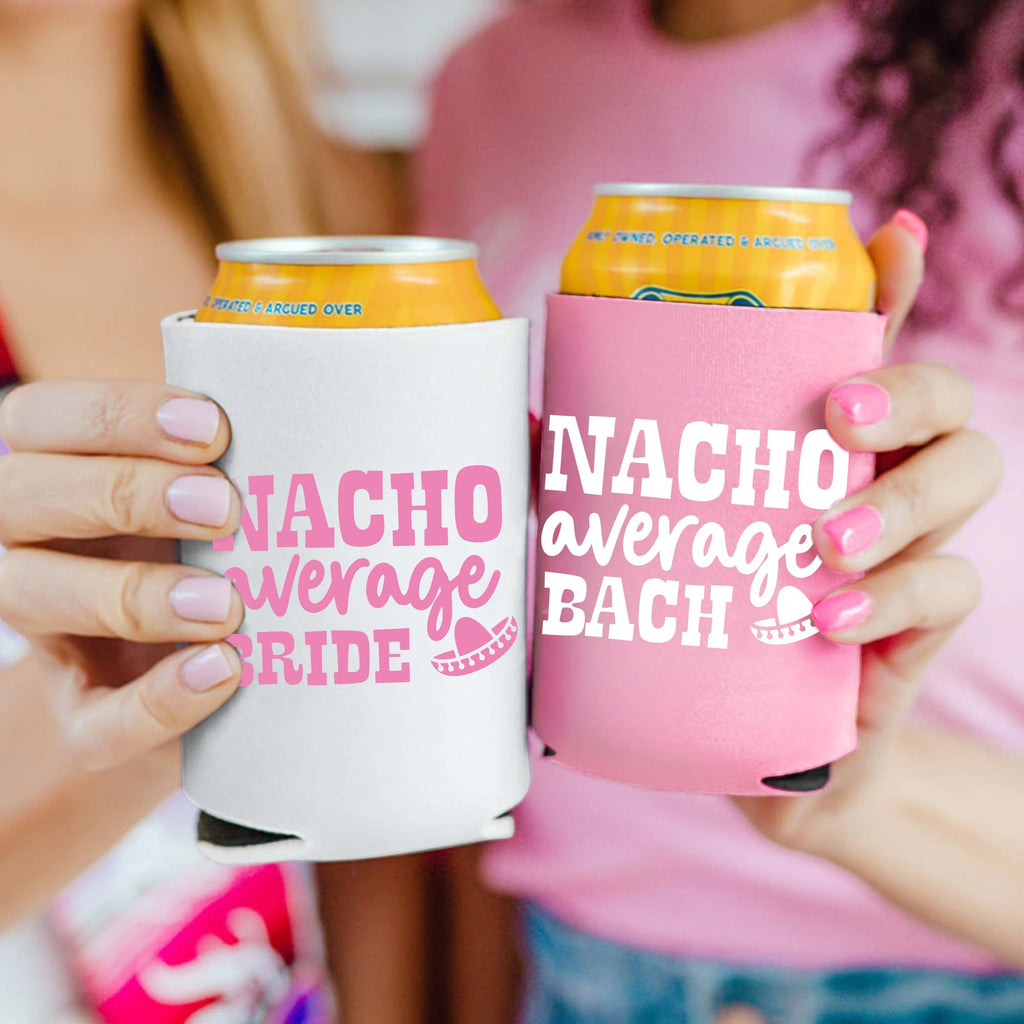 Nacho Average Bride / Bach Custom Can Cooler (Set of 4)