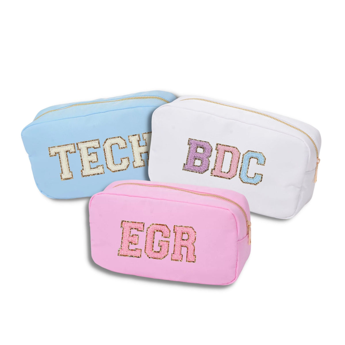 Embroidered Nylon Fanny Pack - Sprinkled With Pink