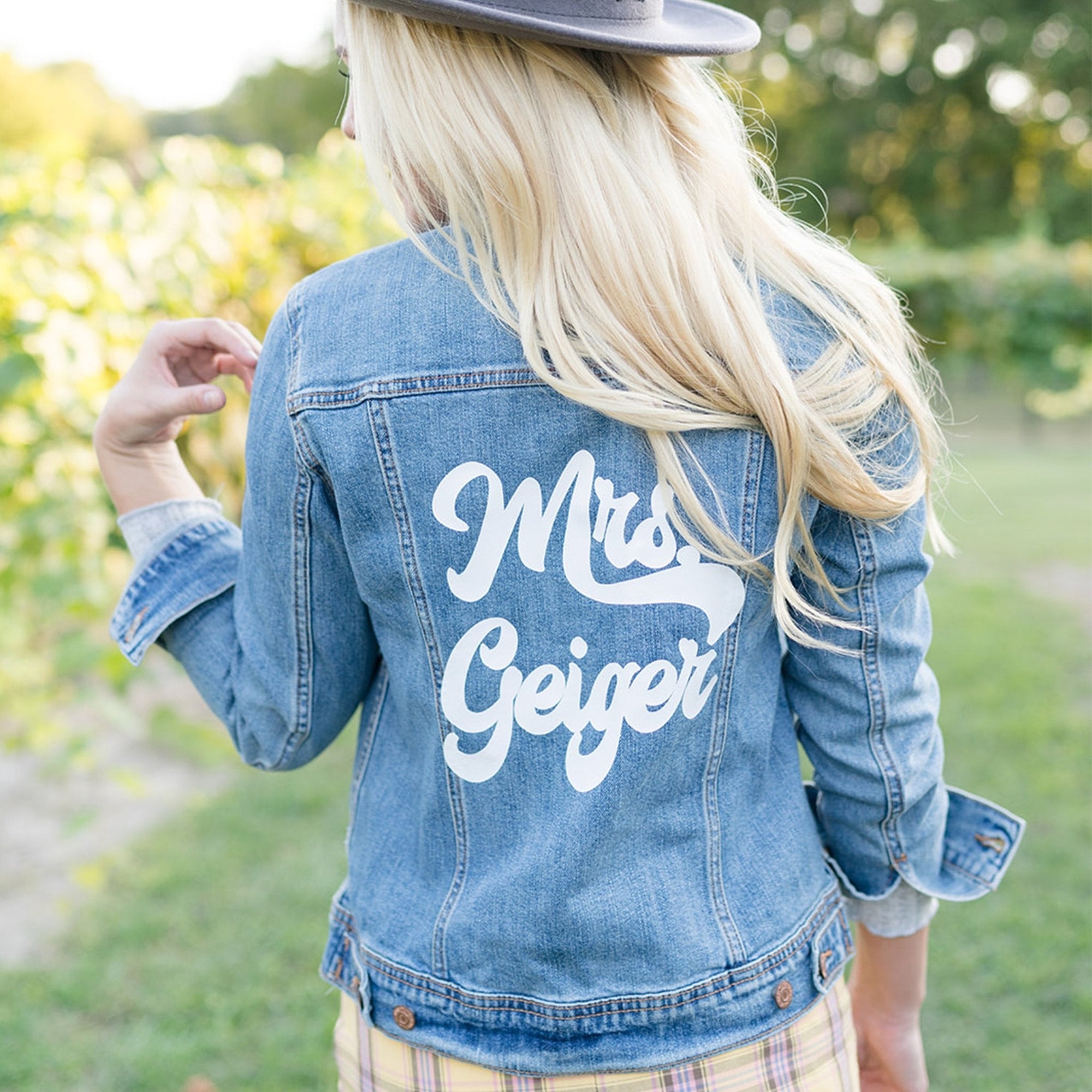 Personalized Jean Jackets - Sprinkled With Pink