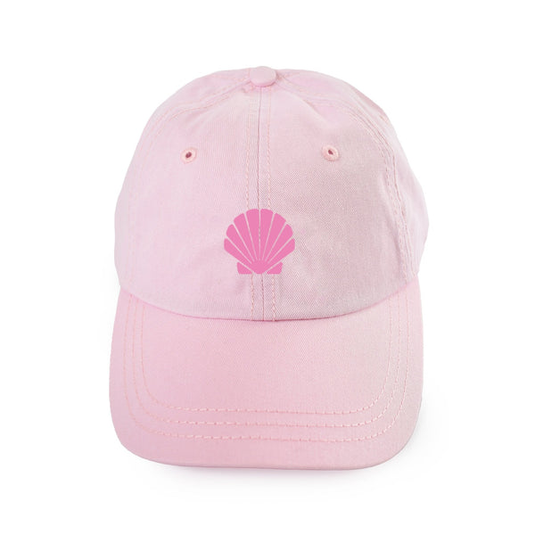 Seashell Baseball Hat - Sprinkled With Pink