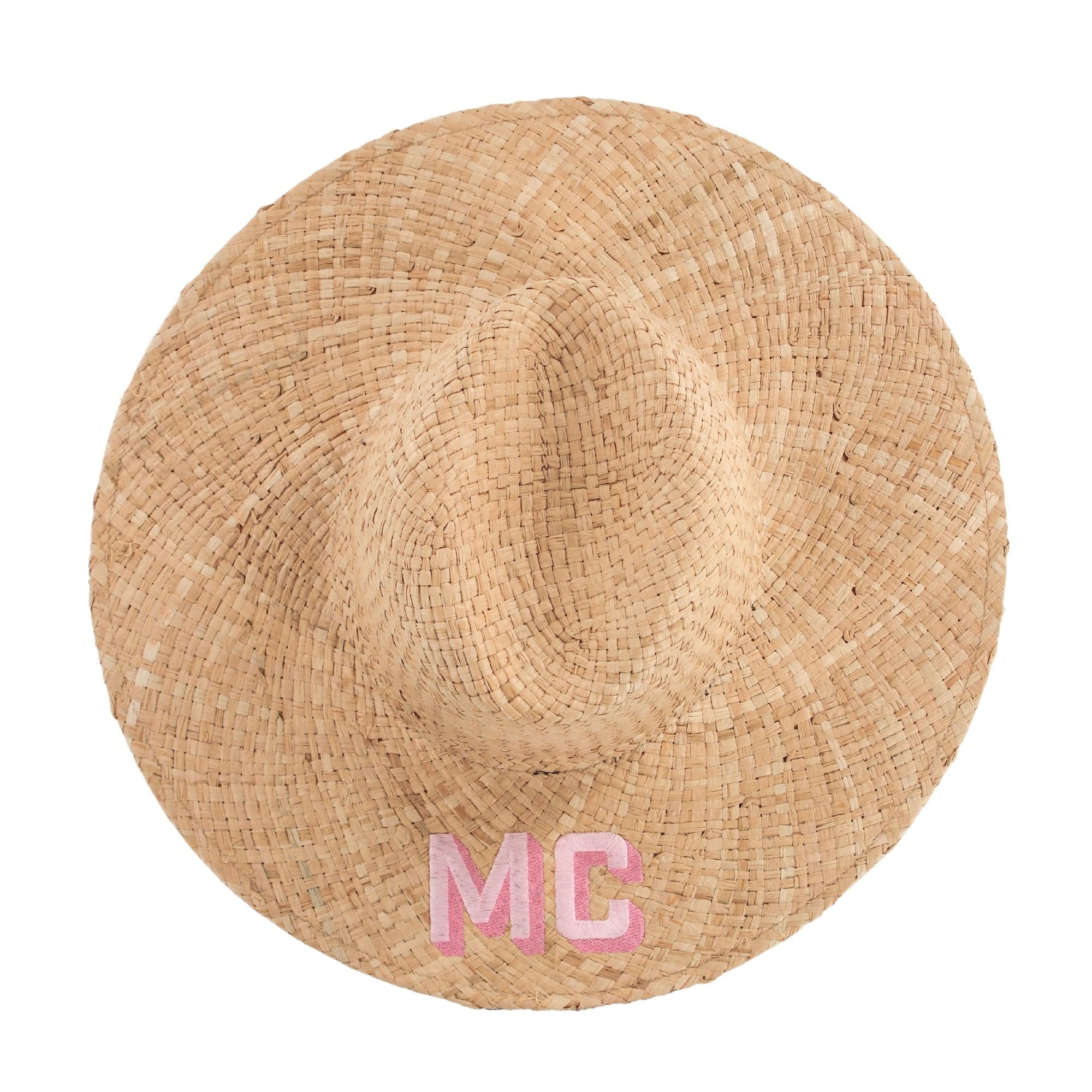 Custom Monogram Last Name Beach Sun Hats