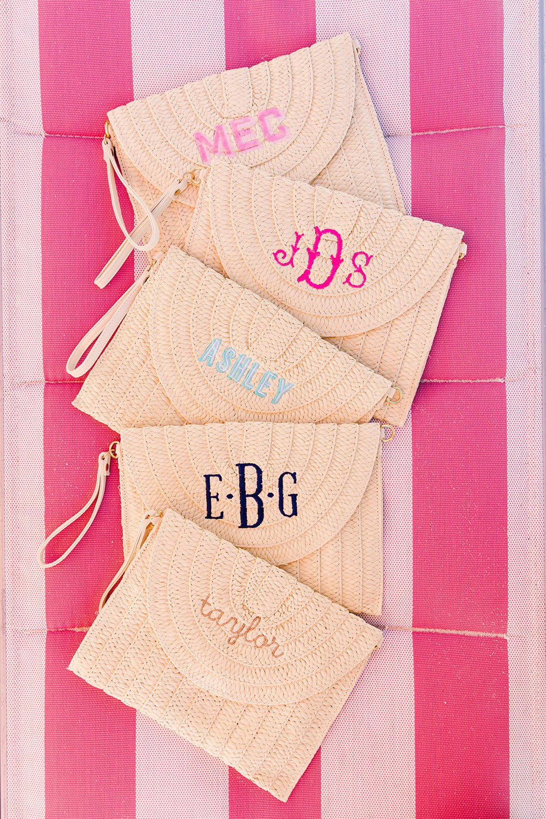  Monogrammed Clutch Bags For Women, Personalized Gift