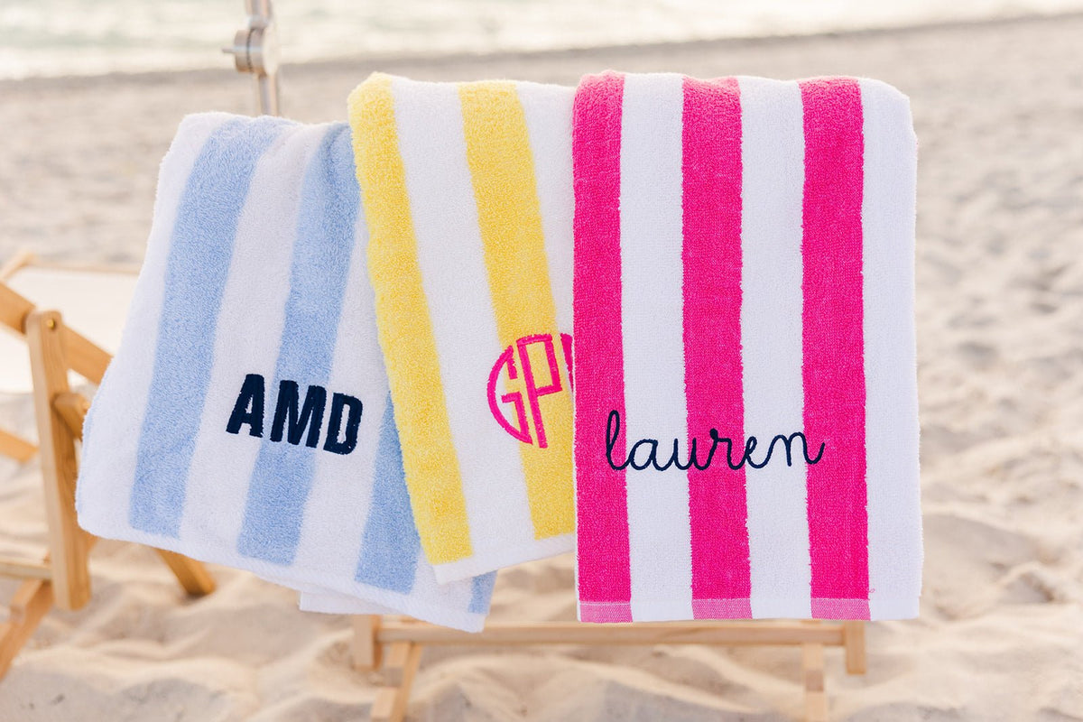 Custom Tropical Flowers Beach Towel, Personalized Bath Towel