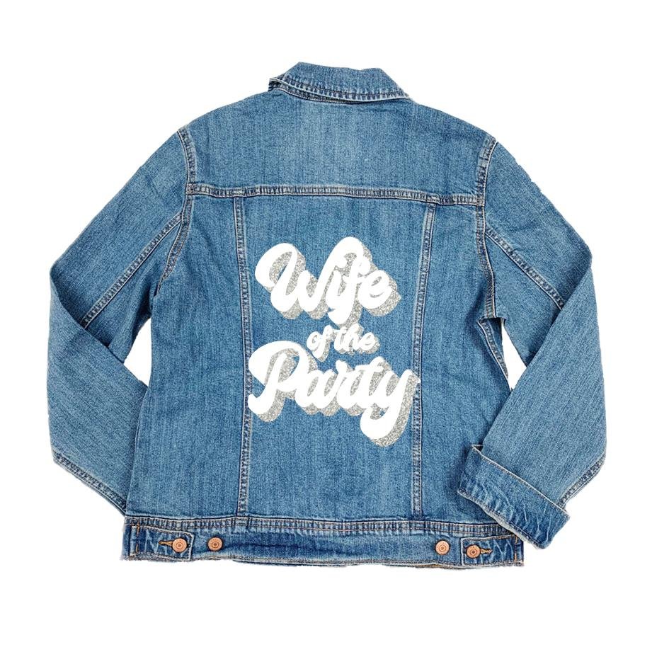 Sprinkled with Pink Circle Monogram Jean Jacket